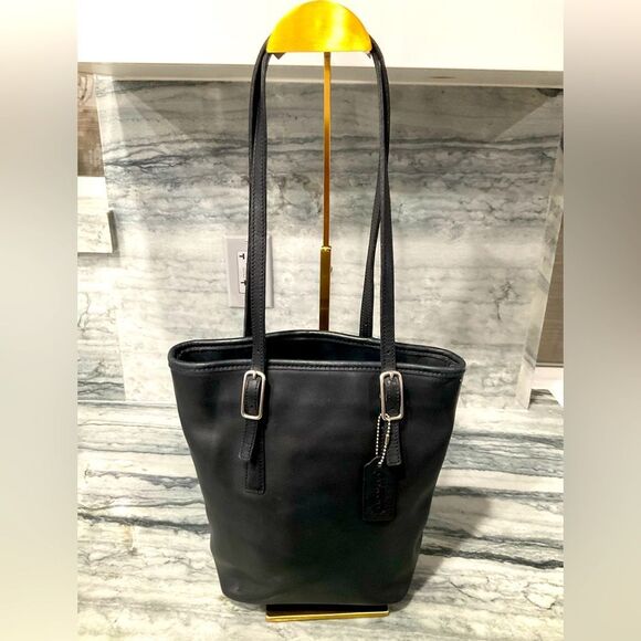 Coach Vintage‎ Legacy Black Leather Tote - Picture 1 of 12